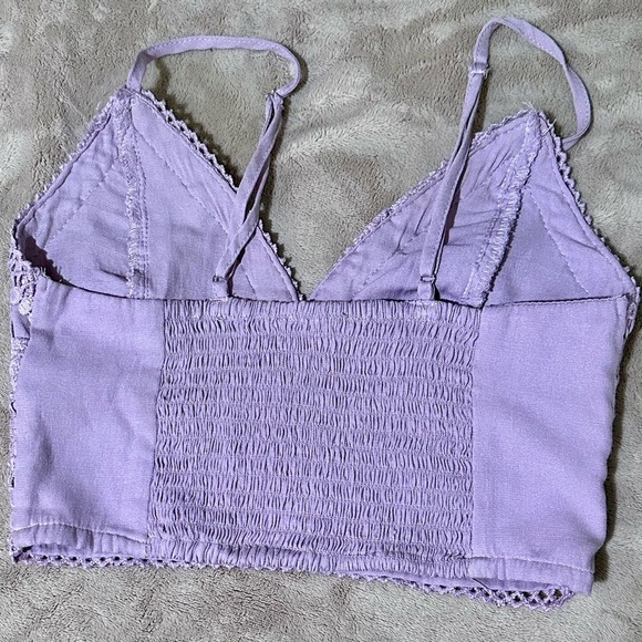 Love Tree dusty purple crochet lace bralette top - Picture 5 of 5